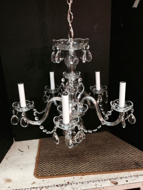 Crystal Chandelier After