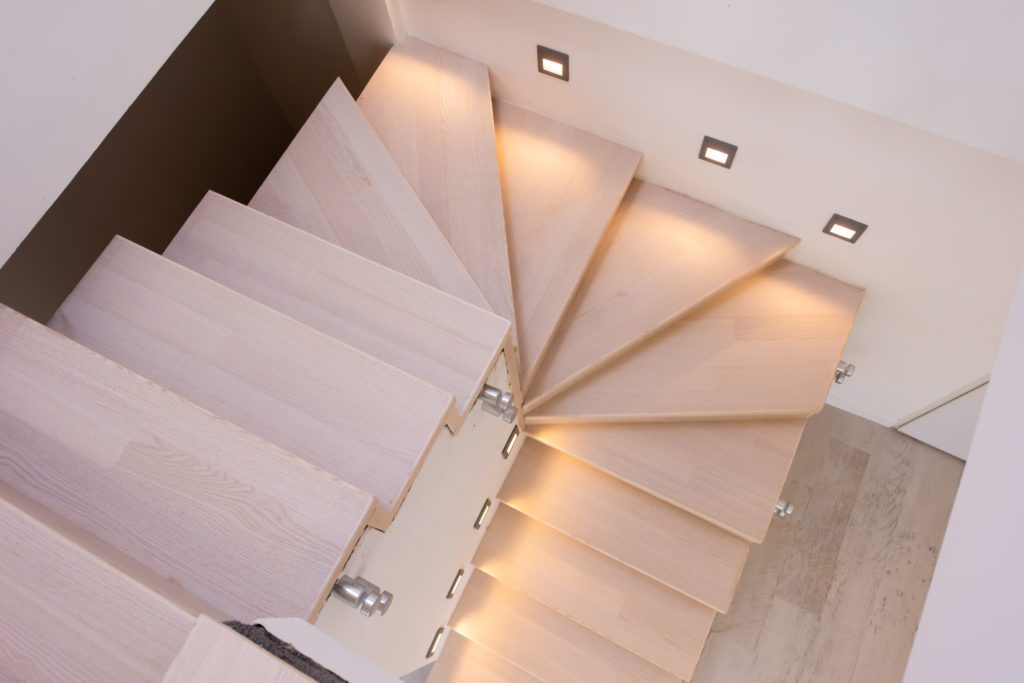 Stylish Interior With Wooden Stairs