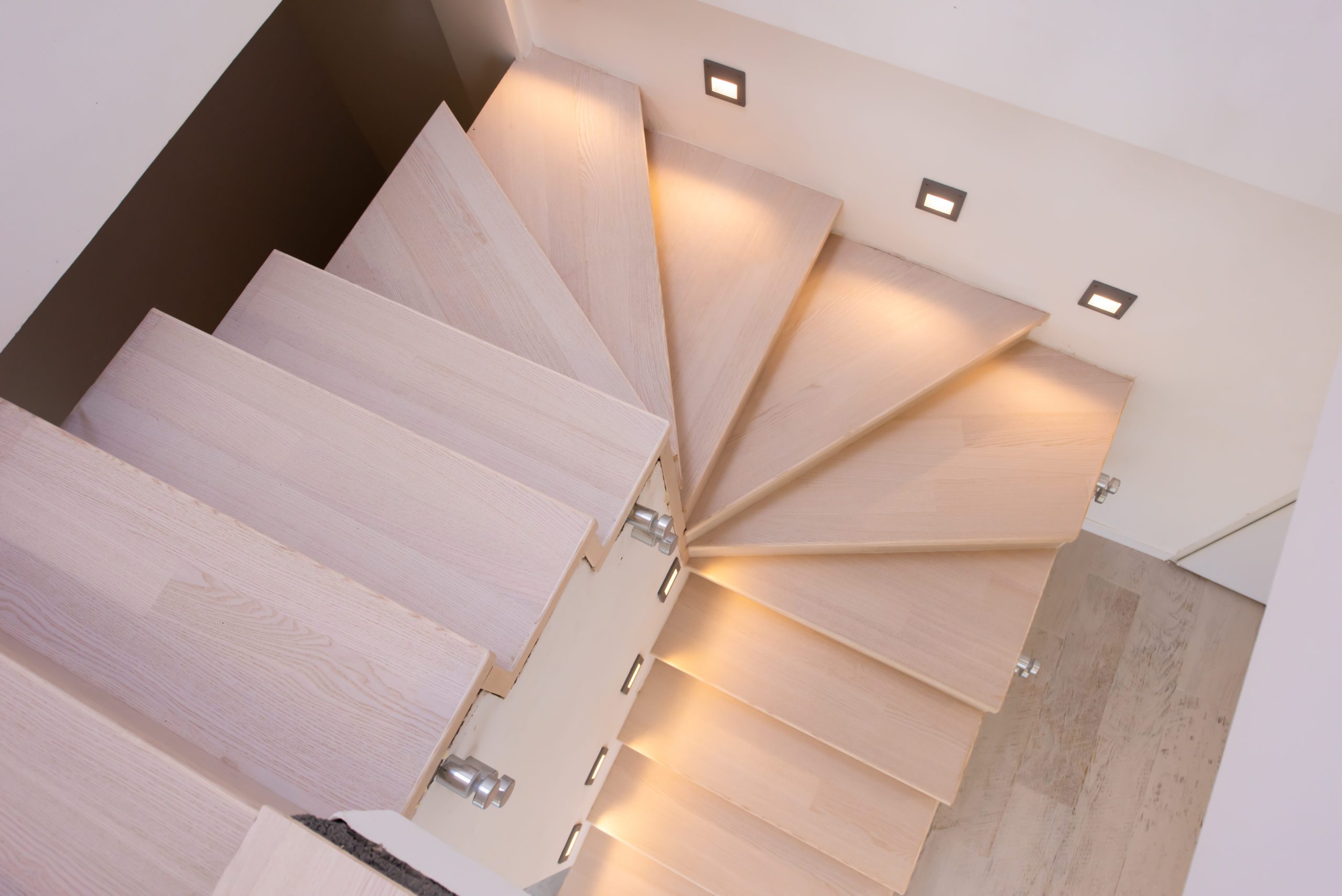 Stylish Interior With Wooden Stairs